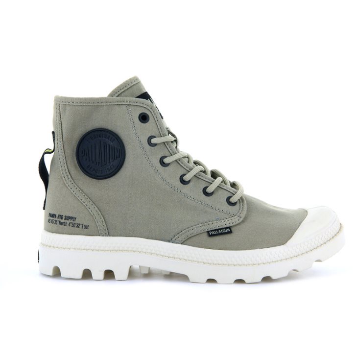 Bottes Palladium Pampa Hi Htg Supply Femme Vert | FR WAQ304D